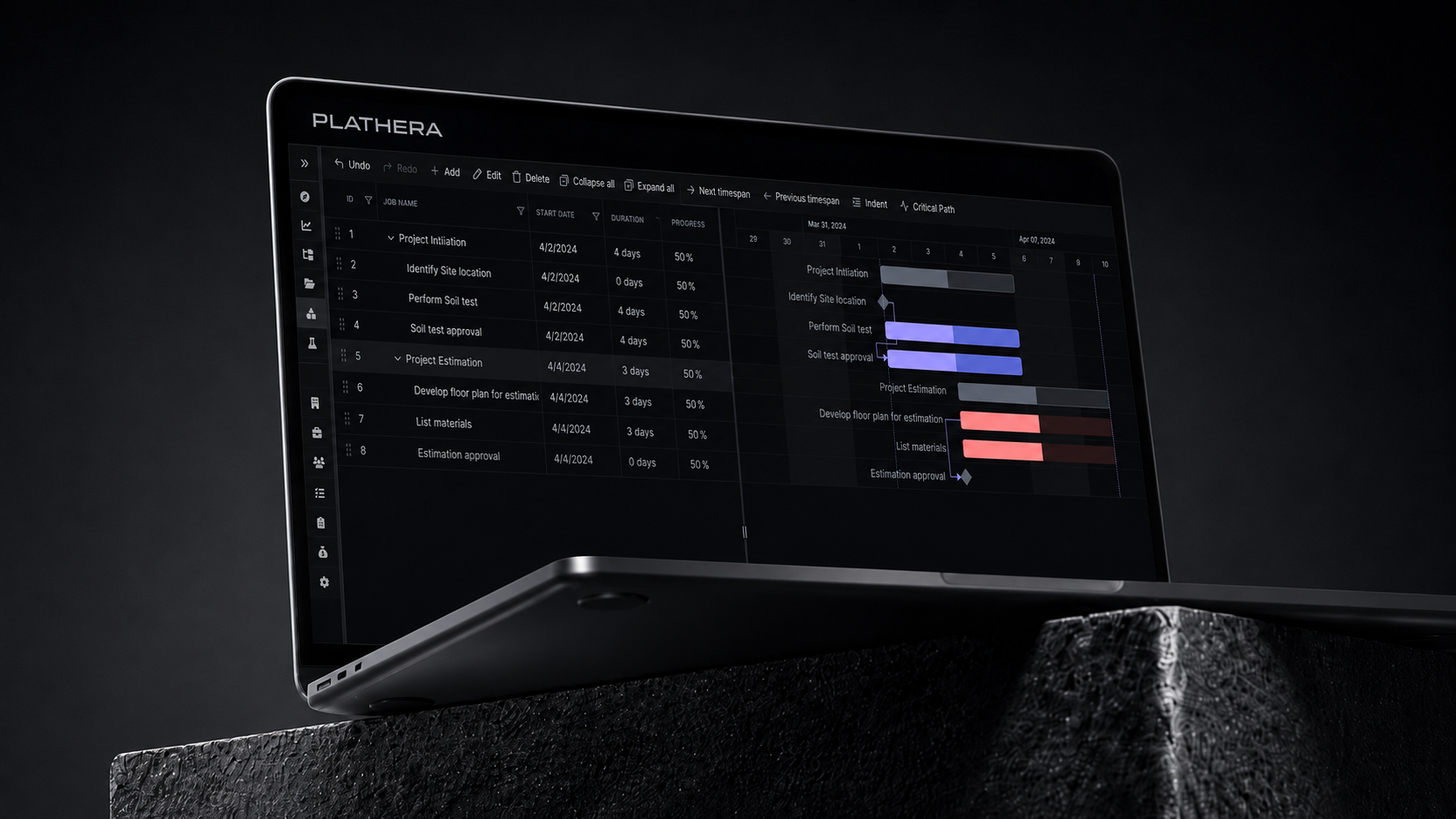 Industrial Plathera interface scene